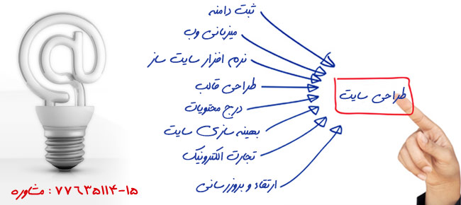 طراحی سایت و ارائه کلیه خدمات مبتنی بر وب
